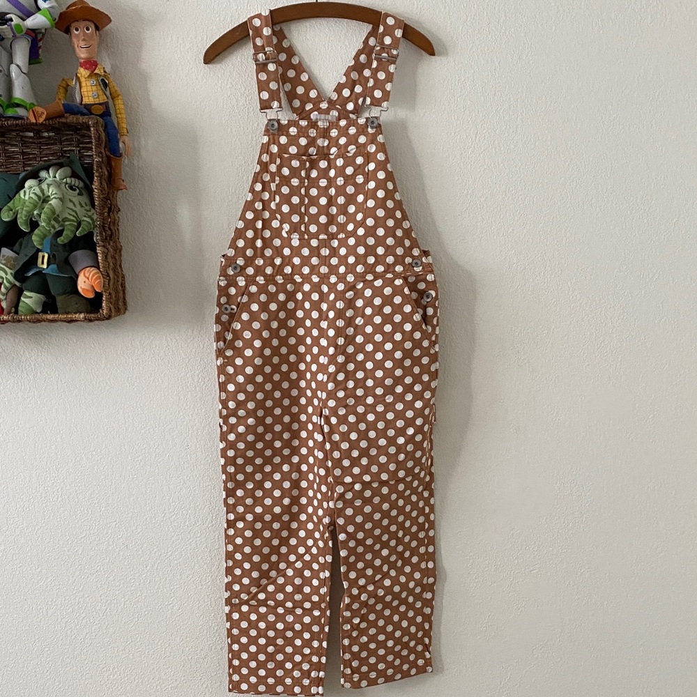Brixton Polka Dot Overalls. Size Small.